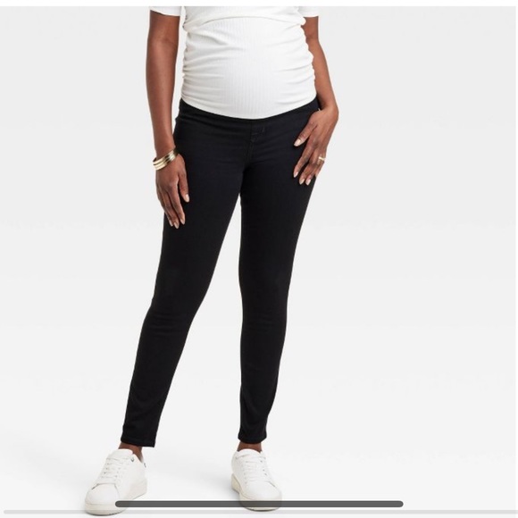 New! Isabel Maternity Over-Belly Skinny Pants - Picture 2 of 7